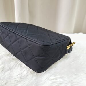 Prada Nero Tessuto Impuntu Camera Bag