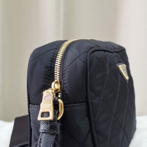 Prada Nero Tessuto Impuntu Camera Bag