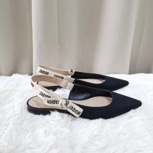 Christian Dior Black Slingback