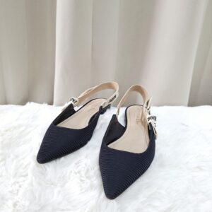 Christian Dior Black Slingback