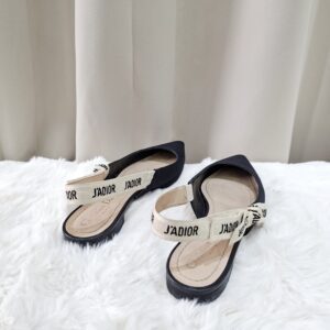 Christian Dior Black Slingback