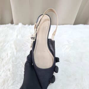 Christian Dior Black Slingback