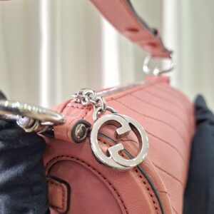 Gucci Blondie Mini Barrel Pink Shoulder Bag