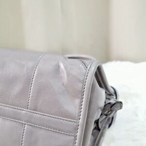Prada Bonnie Grey Leather Shoulder Bag 31/E