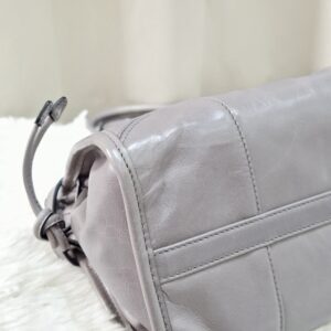 Prada Bonnie Grey Leather Shoulder Bag 31/E