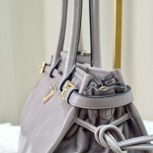 Prada Bonnie Grey Leather Shoulder Bag 31/E