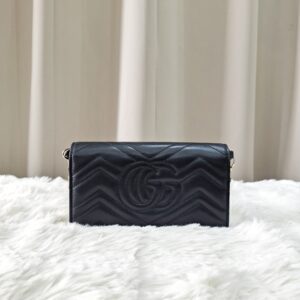 Gucci Chevron GG Marmont Wallet