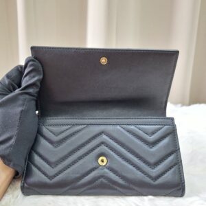 Gucci Chevron GG Marmont Wallet