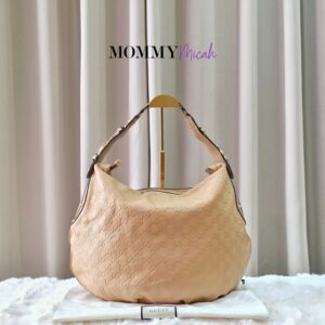 Home Gucci Guccissima Beige Hobo Bag