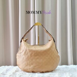 Gucci Guccissima Beige Hobo Bag