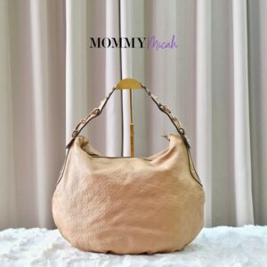 Gucci Guccissima Beige Hobo Bag