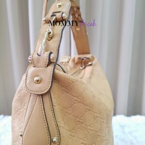 Gucci Guccissima Beige Hobo Bag