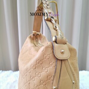 Gucci Guccissima Beige Hobo Bag