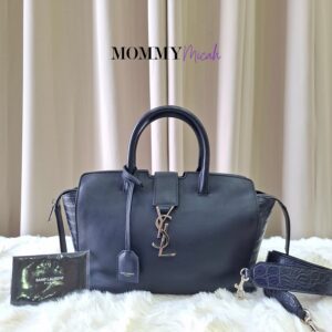 YSL Downtown Cabas Navy Blue