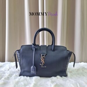 YSL Downtown Cabas Navy Blue
