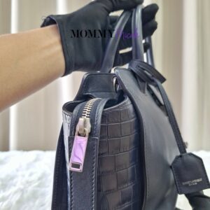 YSL Downtown Cabas Navy Blue