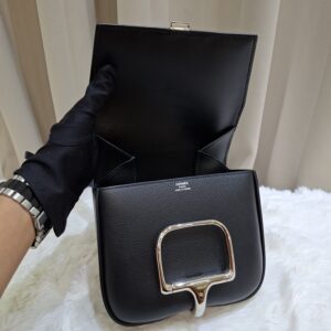 hermes della cavalleria mini black phw stamp u