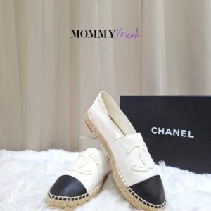 Chanel Espadrille White/Black Leather