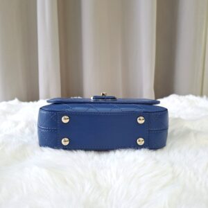 chanel blue flap bag calfskin ghw series 27
