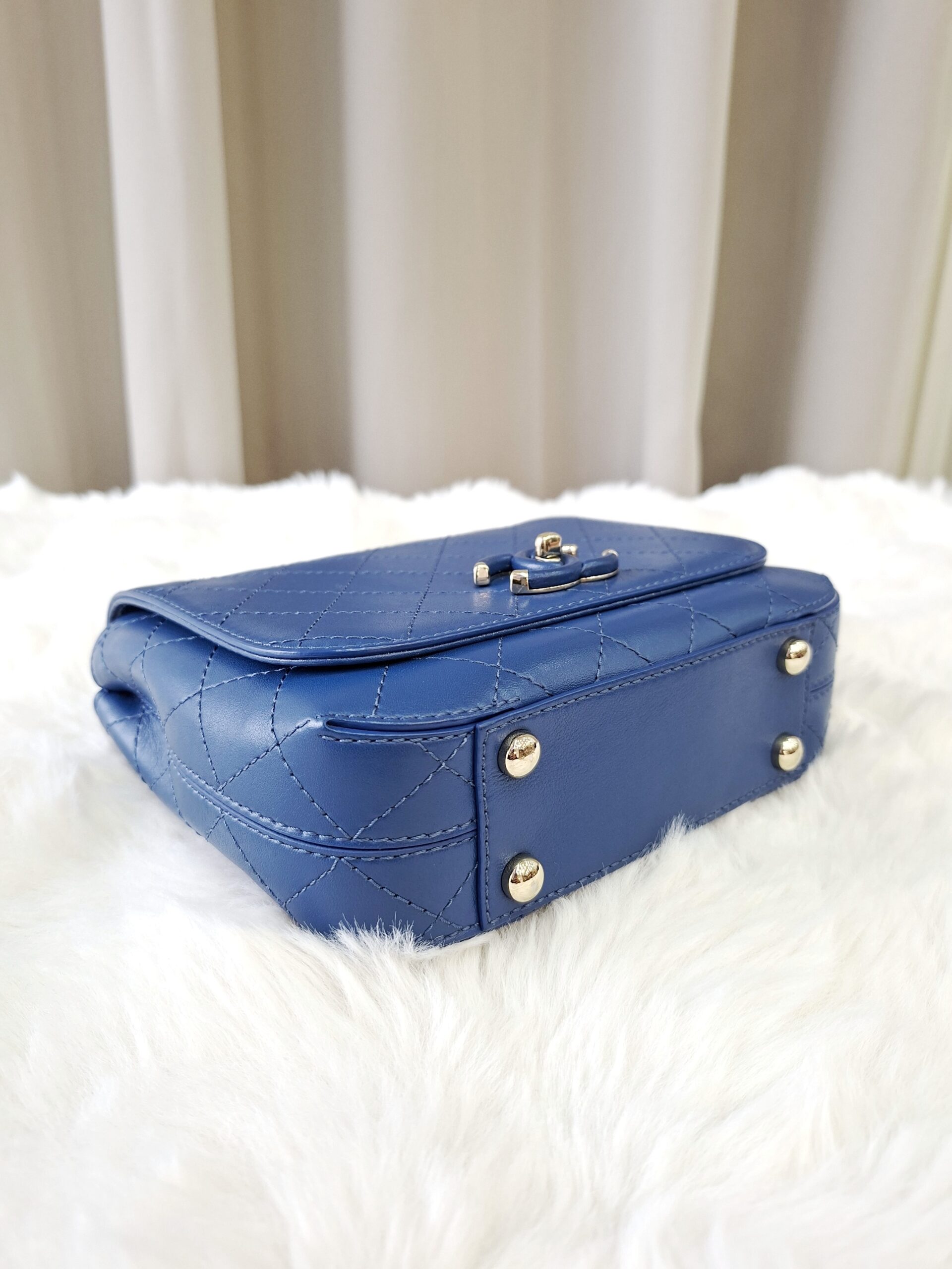 chanel blue flap bag calfskin ghw series 27 chanel blue flap bag calfskin ghw series 27