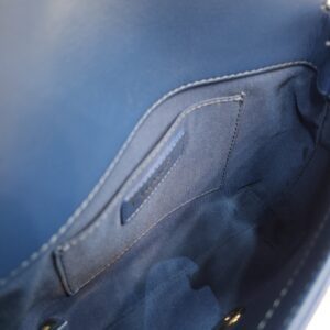 chanel blue flap bag calfskin ghw series 27