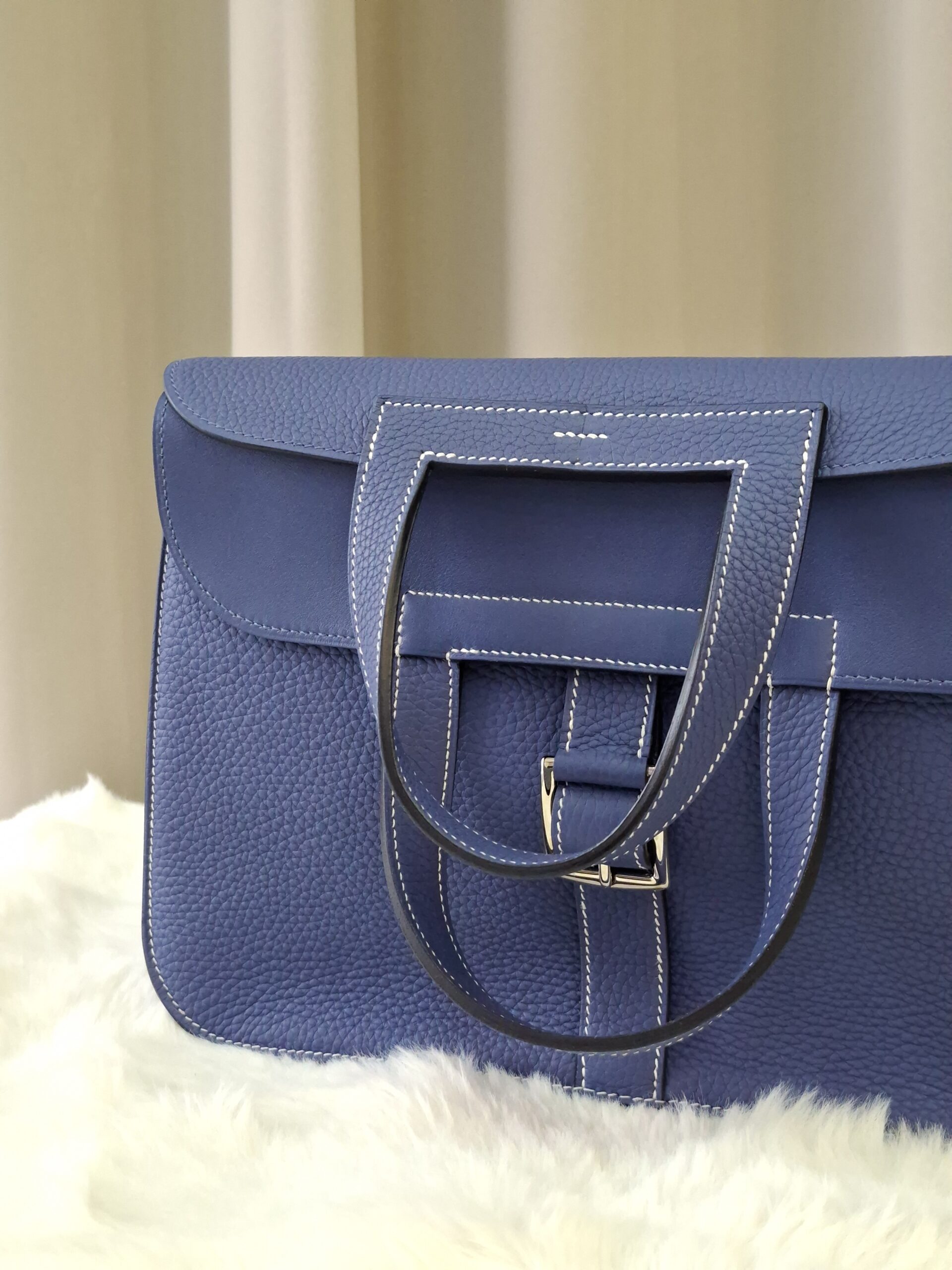 hermes halzan 31 bleu brighton clemence phw stamp c hermes halzan 31 bleu brighton clemence phw stamp c
