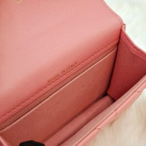 chanel hook clutch pink ghw series 31