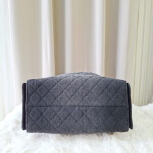chanel c25 medium black wash denim microchipped 2025