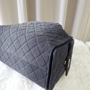chanel c25 medium black wash denim microchipped 2025