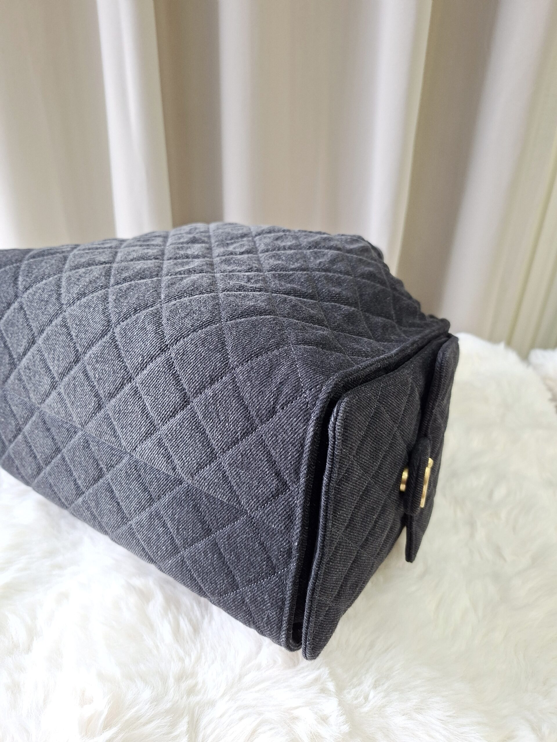 chanel c25 medium black wash denim microchipped 2025 chanel c25 medium black wash denim microchipped 2025