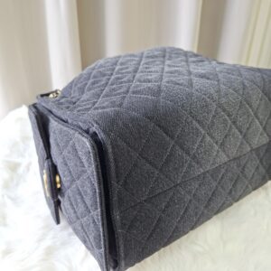 chanel c25 medium black wash denim microchipped 2025