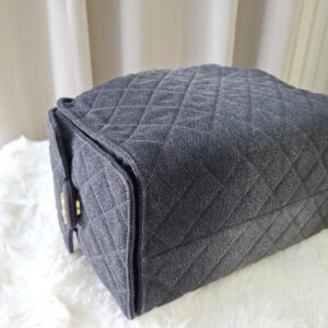 chanel c25 medium black wash denim microchipped 2025