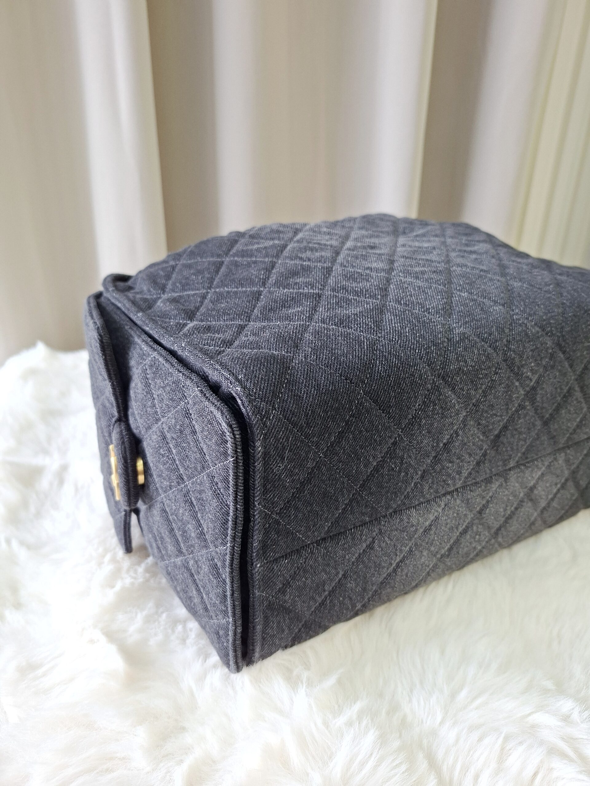 chanel c25 medium black wash denim microchipped 2025 chanel c25 medium black wash denim microchipped 2025