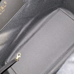 chanel c25 medium black wash denim microchipped 2025