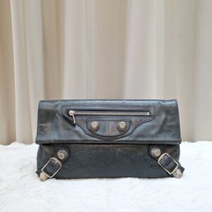 Home balenciaga motocross envelope clutch bag
