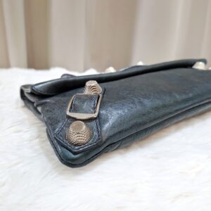 balenciaga motocross envelope clutch bag
