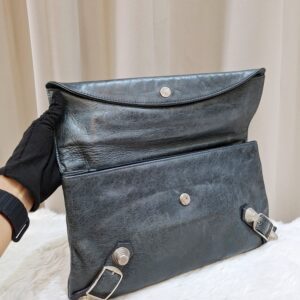 balenciaga motocross envelope clutch bag