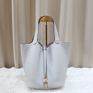 hermes picotin 22 blue pale phw stamp z