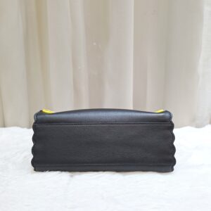 fendi peekaboo mini black multicolor eyelet trim shw
