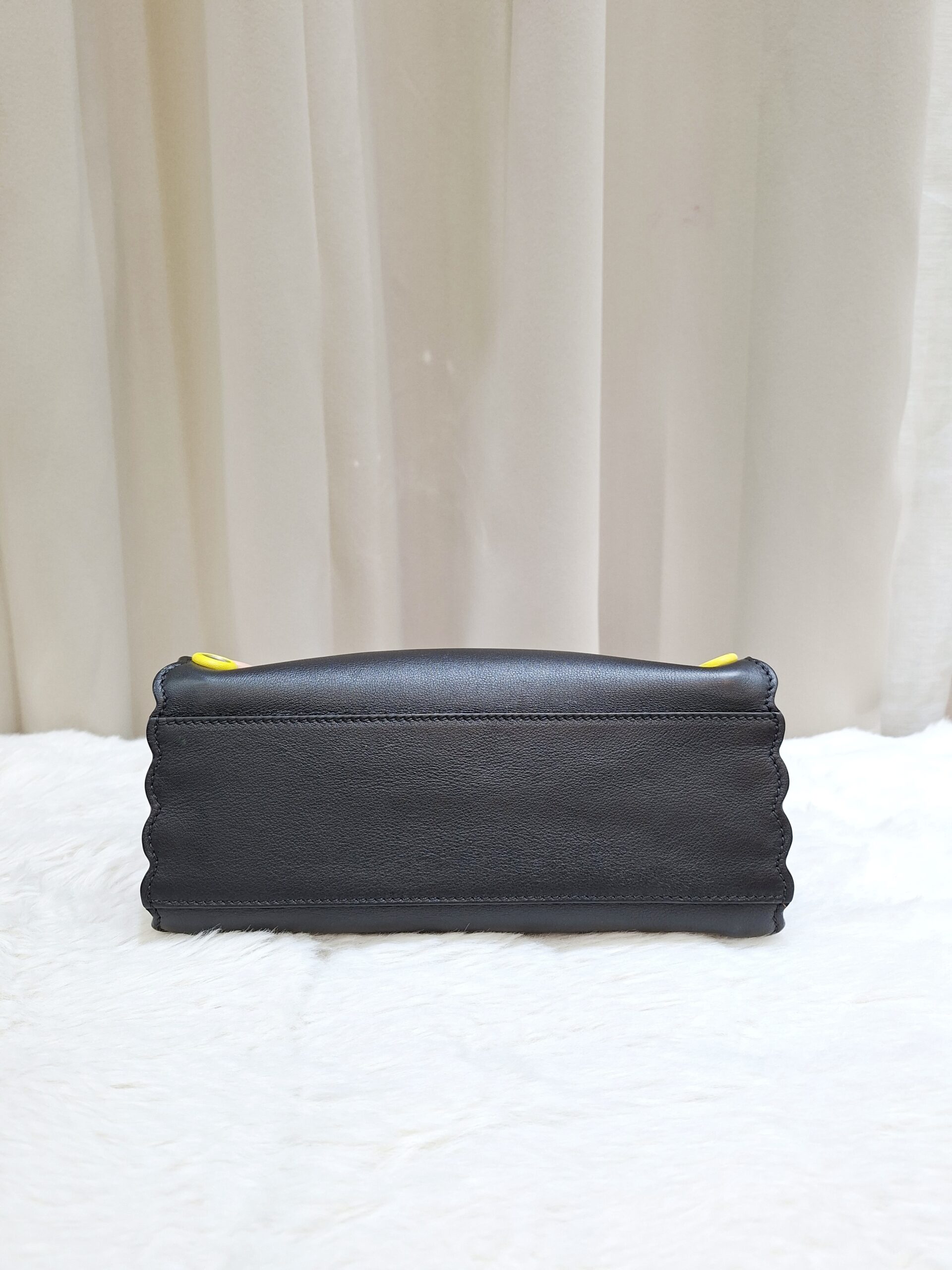 fendi peekaboo mini black multicolor eyelet trim shw fendi peekaboo mini black multicolor eyelet trim shw