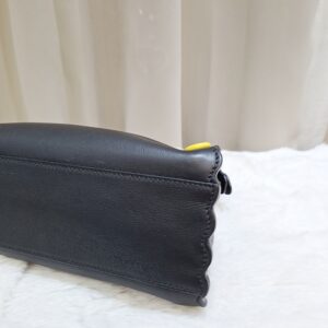 fendi peekaboo mini black multicolor eyelet trim shw