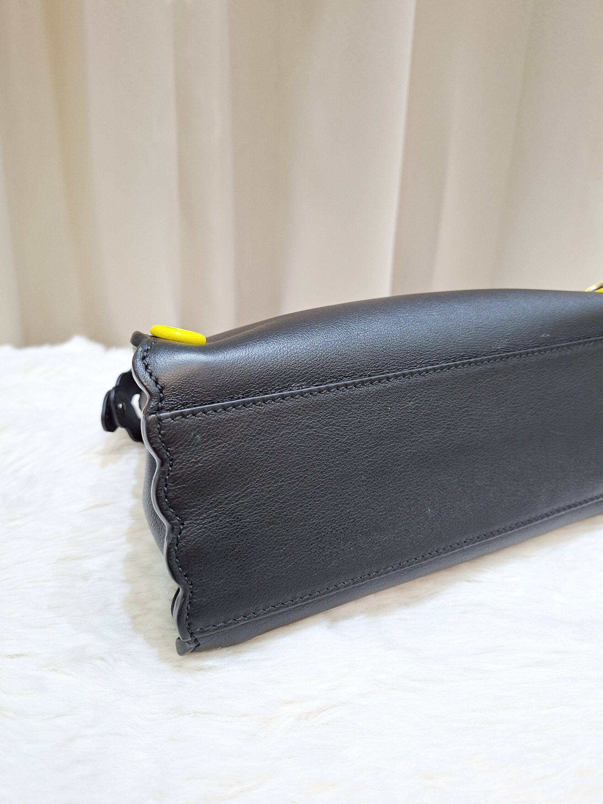 fendi peekaboo mini black multicolor eyelet trim shw fendi peekaboo mini black multicolor eyelet trim shw
