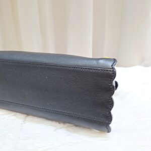 fendi peekaboo mini black multicolor eyelet trim shw