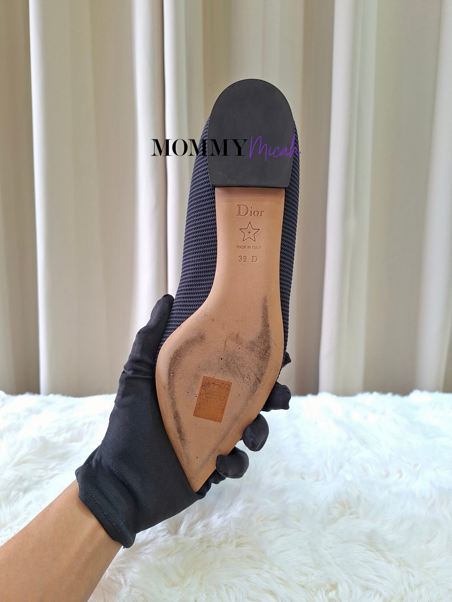Christian Dior Pointed-Toe Black Flat Shoes Christian Dior Pointed-Toe Black Flat Shoes