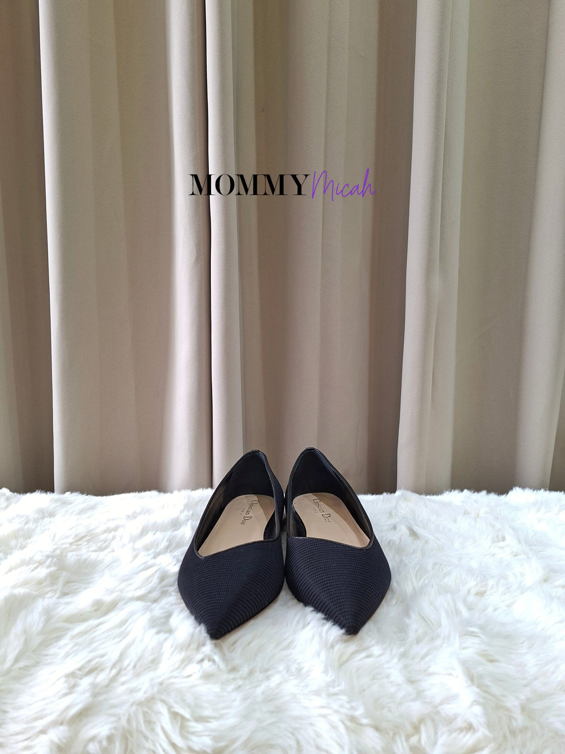 Christian Dior Pointed-Toe Black Flat Shoes Christian Dior Pointed-Toe Black Flat Shoes