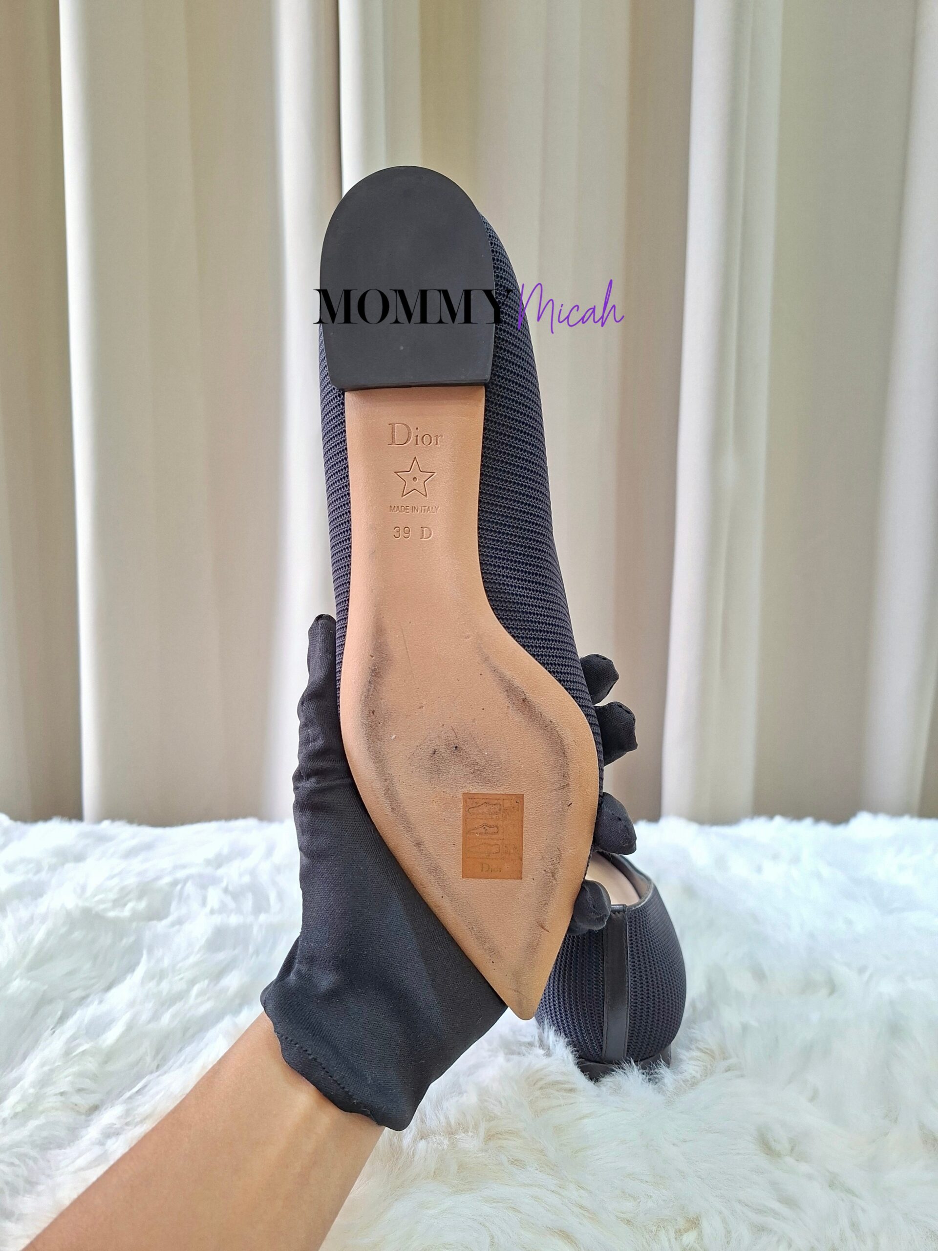 Christian Dior Pointed-Toe Black Flat Shoes Christian Dior Pointed-Toe Black Flat Shoes