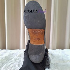 Hermes Black Top Sider Size 37.5