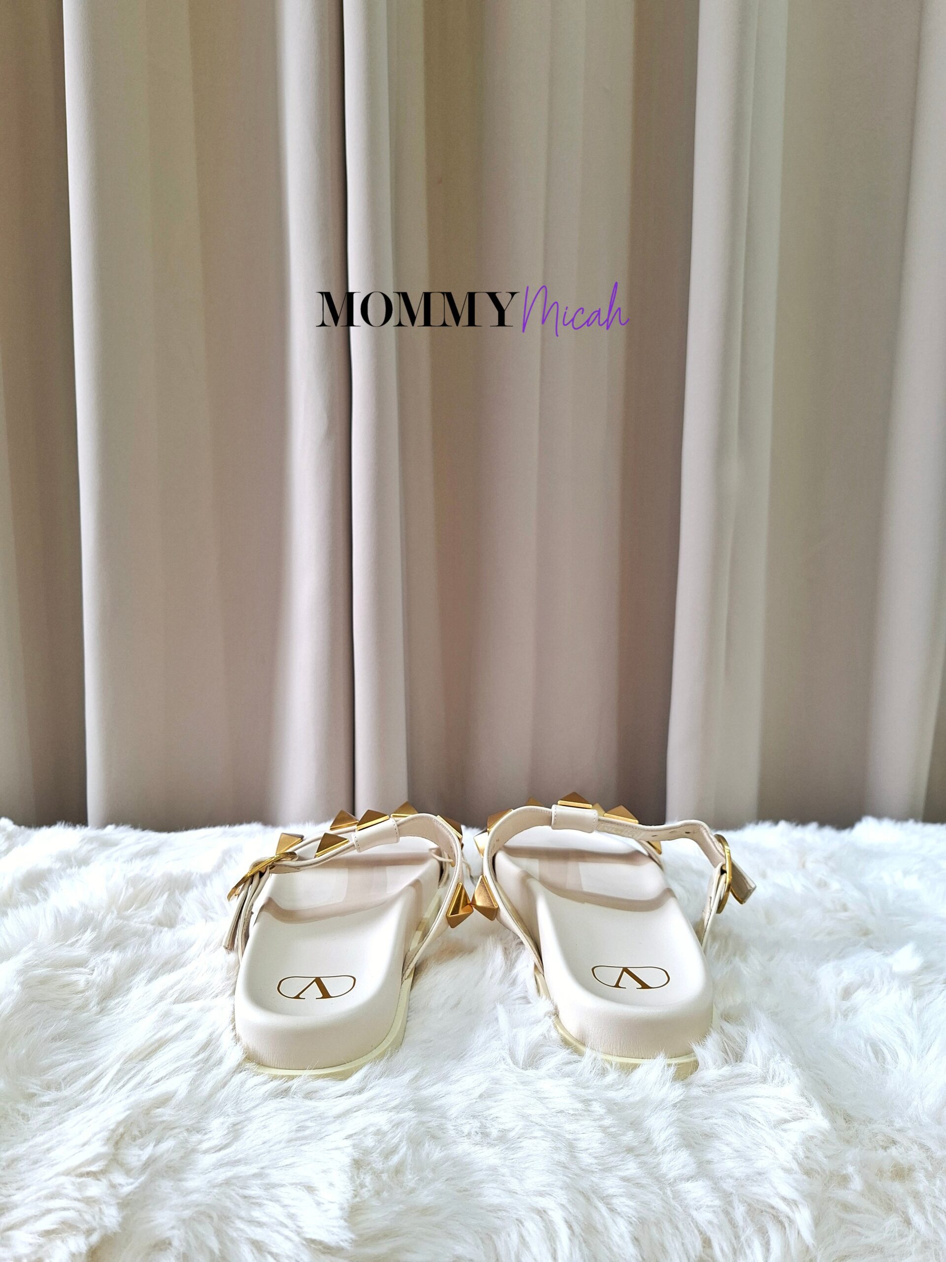 Valentino Garavani Rockstud Ivory Slip On Valentino Garavani Rockstud Ivory Slip On