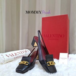 Valentino Garavani VLOGO Chain Slingback Pumps