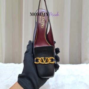 Valentino Garavani VLOGO Chain Slingback Pumps